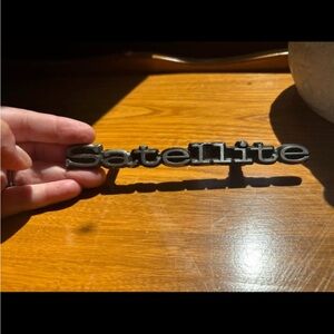 1969 Plymouth Satellite Fender Emblem Part # 2902789 6 1/4”